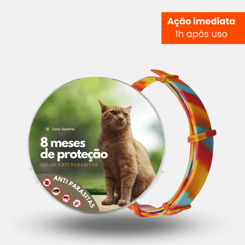 Colar Anti Pulgas e Carrapatos - SafePet